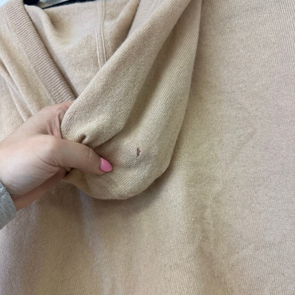 LouLou studios linosa beige cashmere slouchy hoodie - Picture 9 of 11